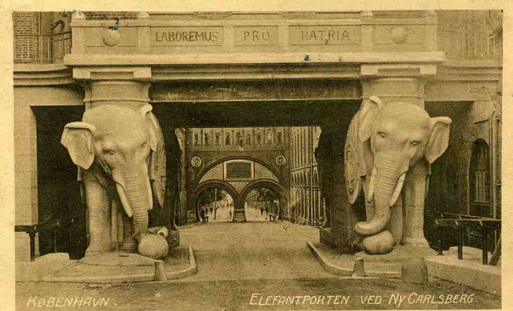 Elefantporten på Ny Carlsberg Kbh 1916 DT nr 780