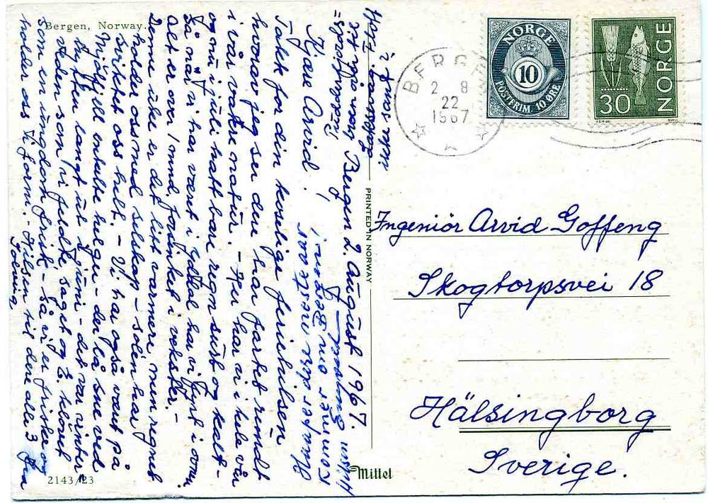 Bergen M; 2143/23 st 1967