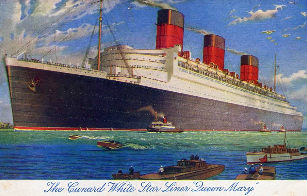 Queen Mary Cunard White star liner
