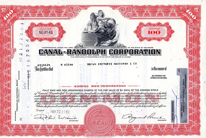 Canal-Randolph corporation 100 shares N 63146