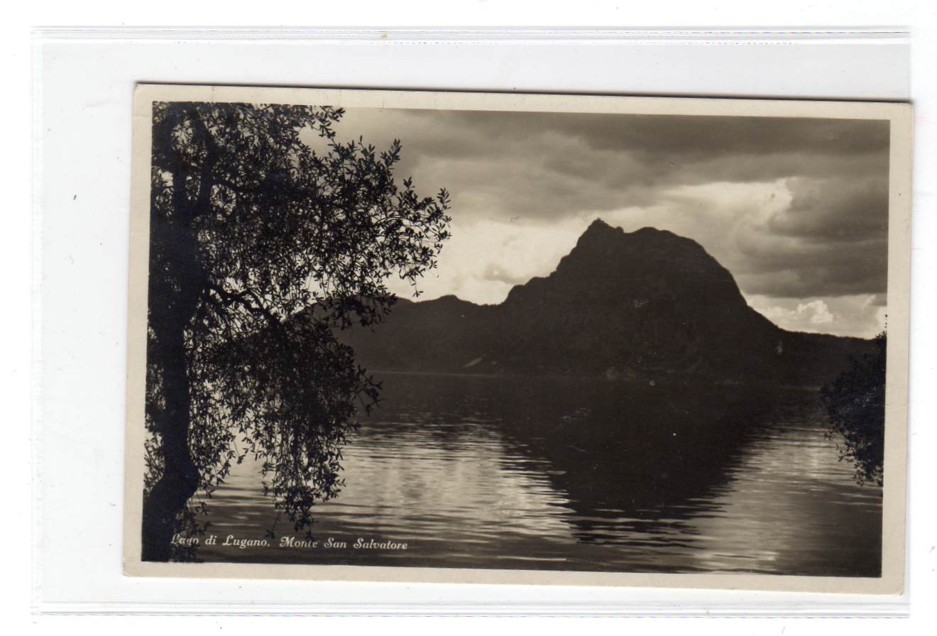 Lago di Lugano Monte San Salvatore Photoglob e 3154 st Lugano  1933