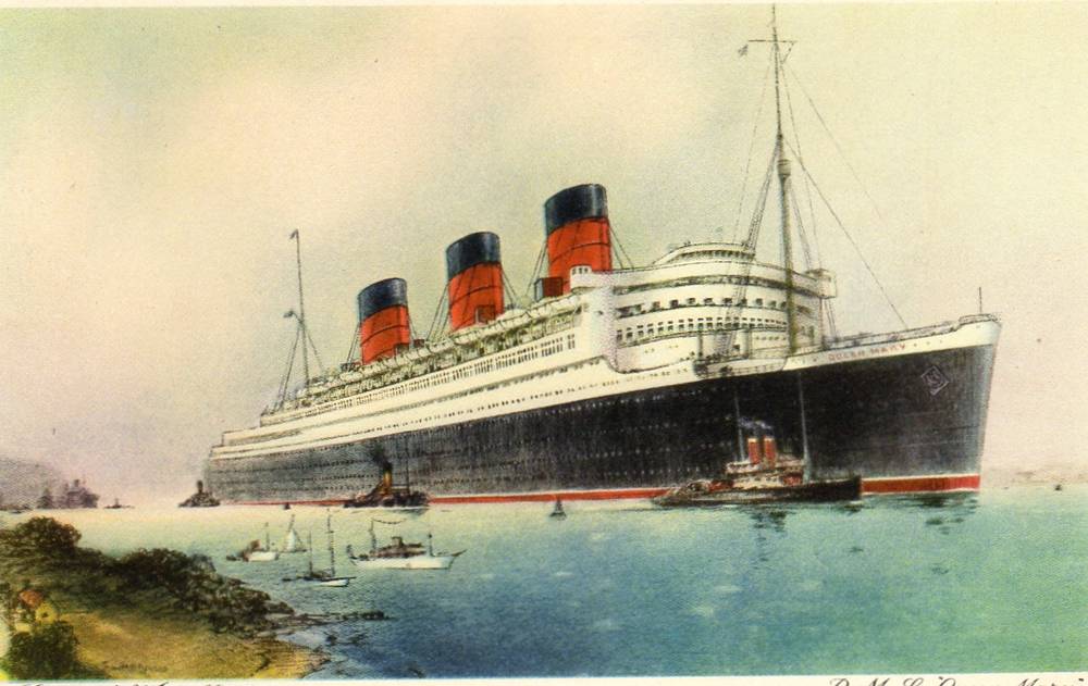 Cunard White star RMS Queen Mary A2585