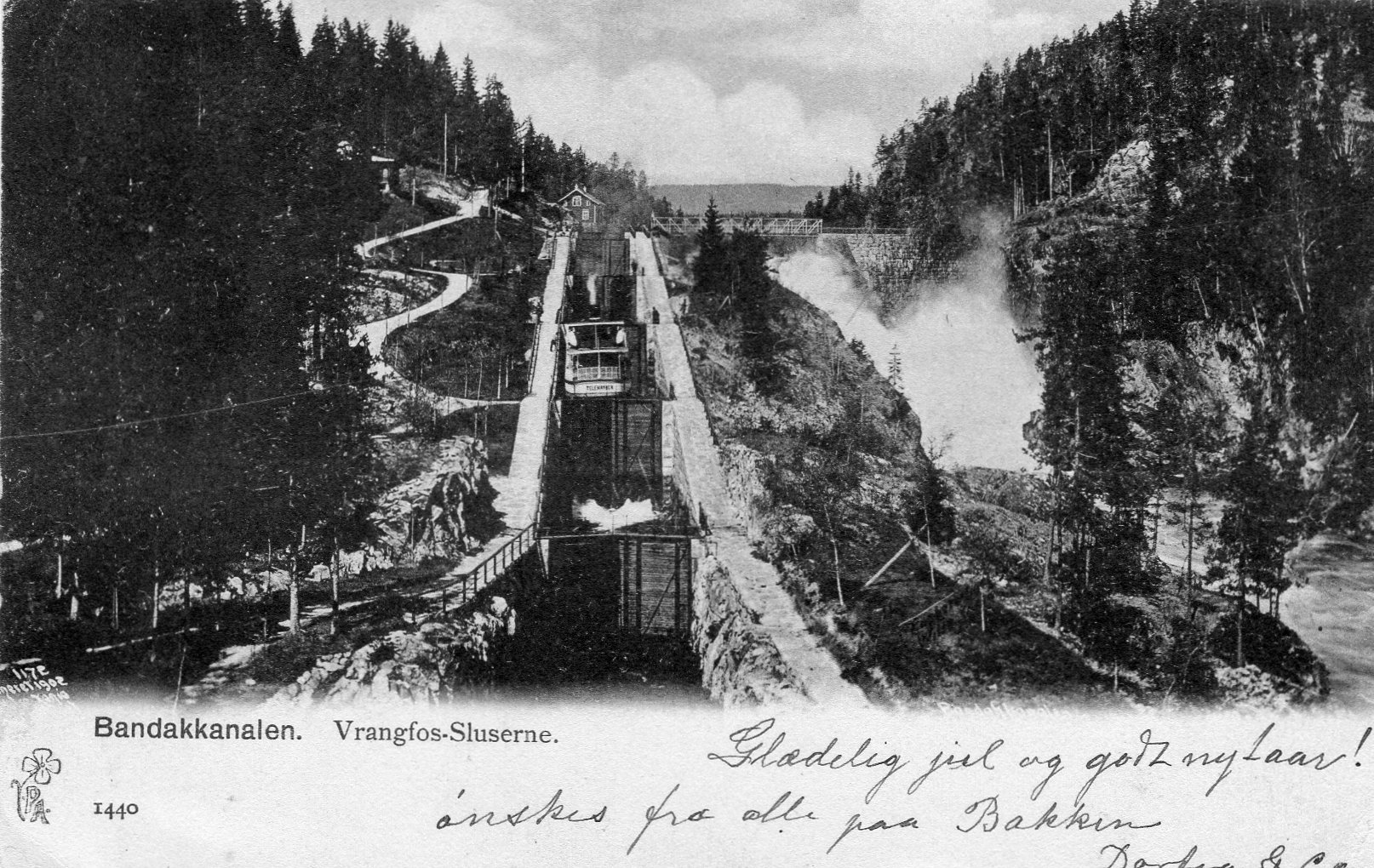 Bandakkanalen Vrangfos PK 1440 st Aasta 1906 grad4