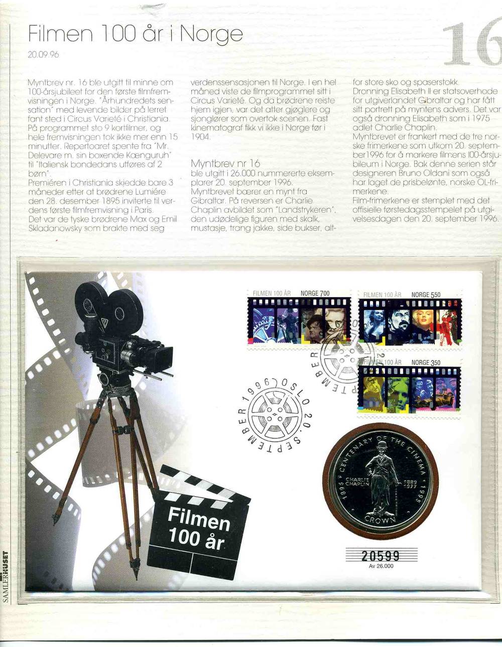 Filmen 100 år i Norge 1996