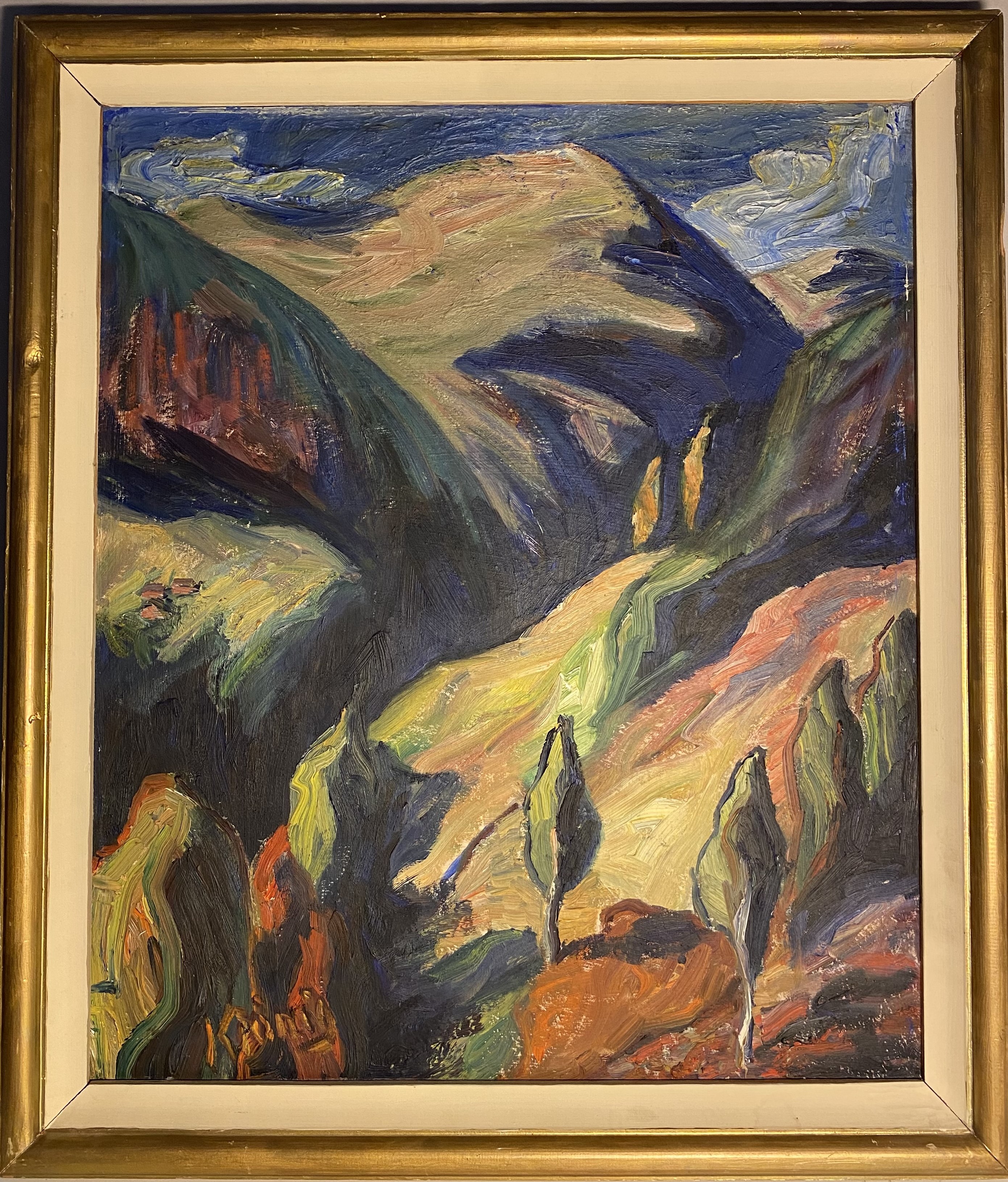 Olje Landskap Telemark ukjent kunstner 57*48cm