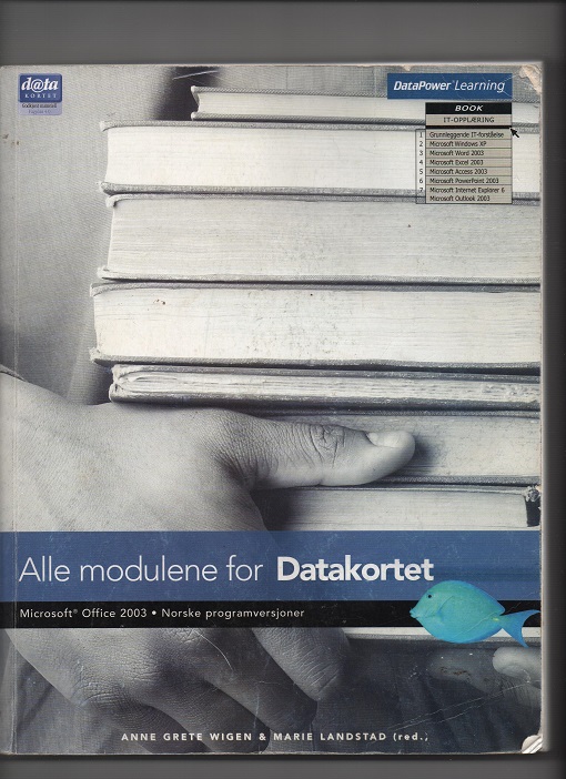 Alle modulene for Datakortet, Anne Grete Wigen & Marie Landstad(red.), DataPower AS 2004 P B O2