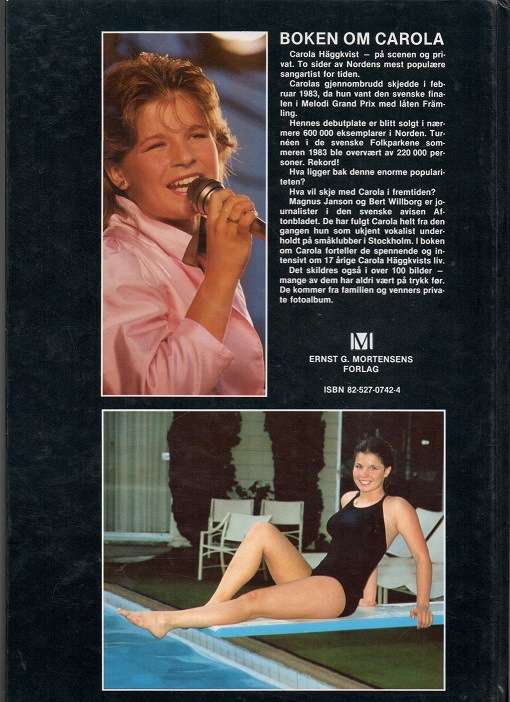 Boken om Carola, Magnus Janson & Bert Willborg, Mortensen 1983 Pen O2   