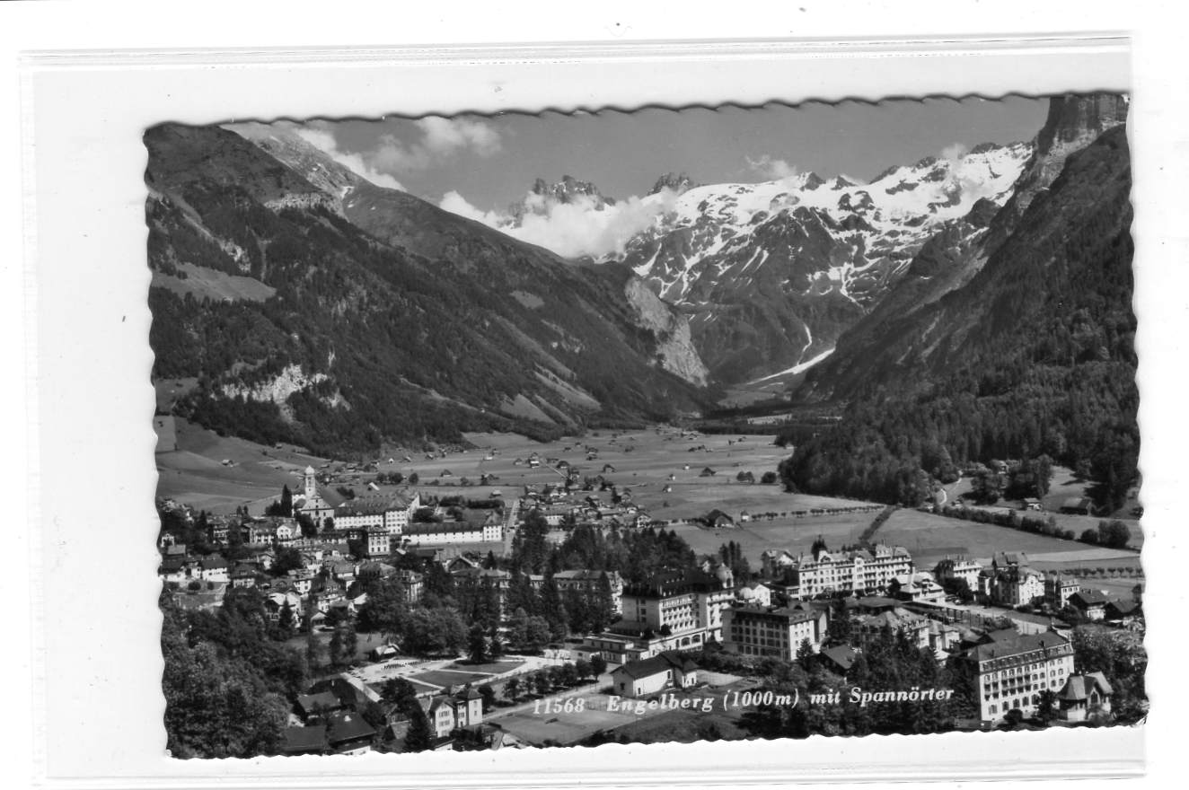 Engelberg mit Spannôrter 11568 st Luzern 1958 Suter