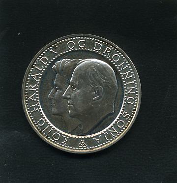 Kongeparets sølvbryllup 1993 kv0 sølv