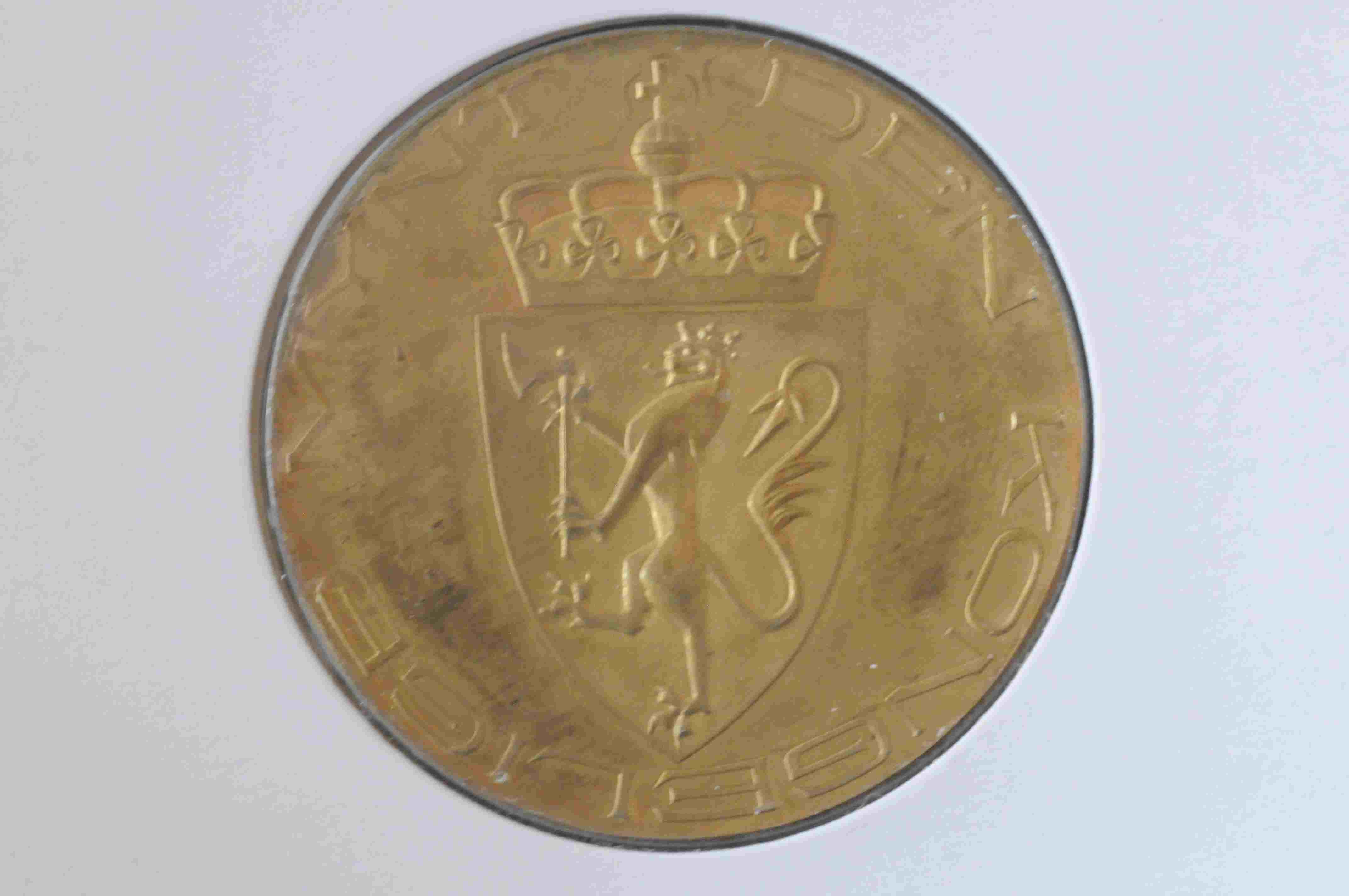 Medalje u/år Den kongelige mynt Messing kv01/0