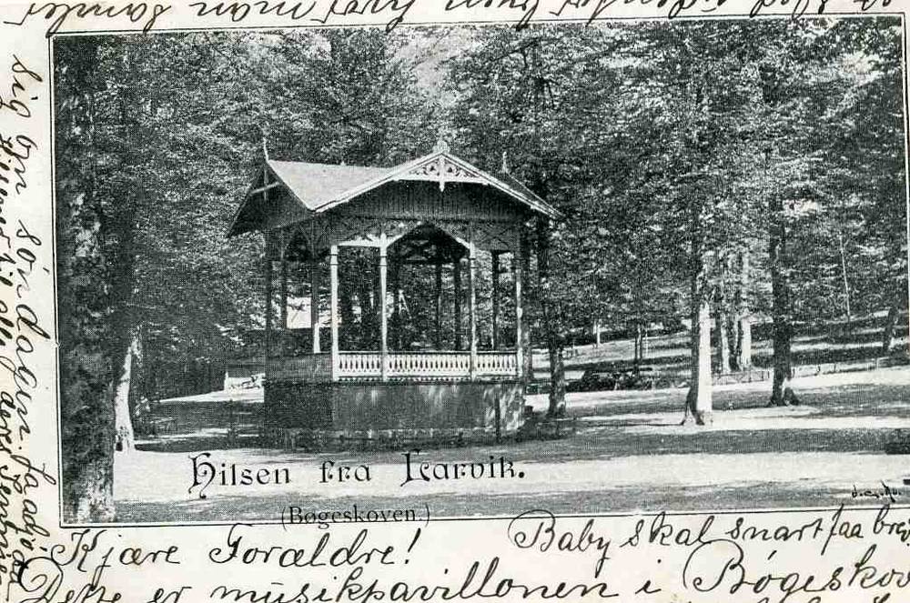 Hilsen fra Larvik Bøgeskogen st larvik 1902