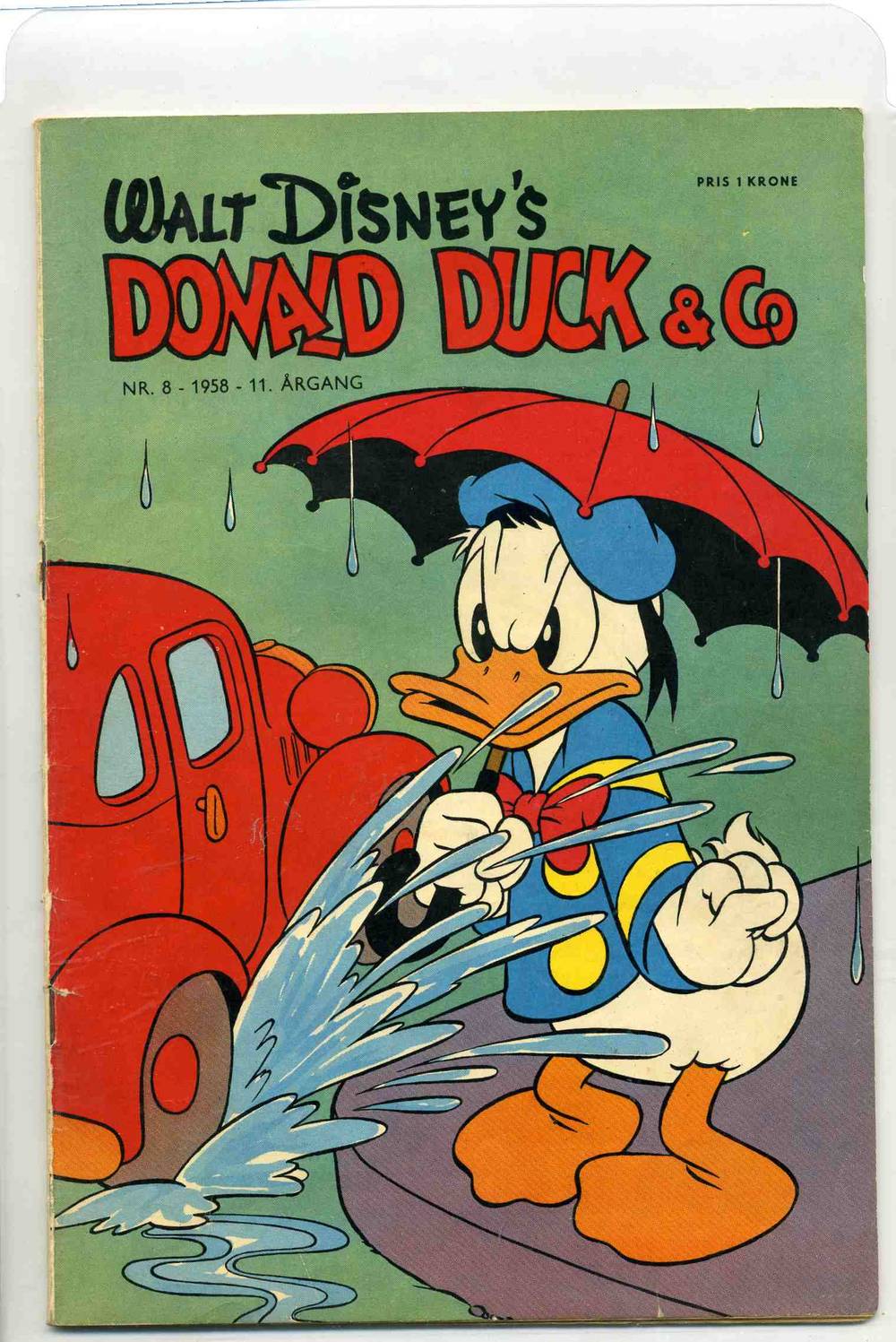 Donald 1958 nr 8 vg/fn