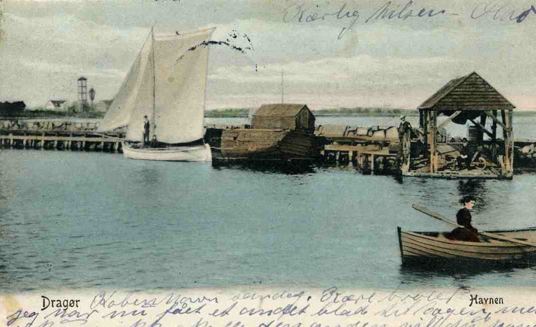 Dragør Havnen st Kbh/Sæby 1906 A V Kbb 211