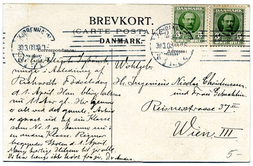 Brevkort st København 1908